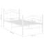 Gapspard UK Single - DE 90 X 190 Cm Metal Bed-2080628505-2080628503