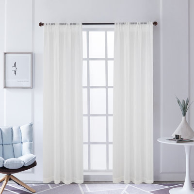 Panneau coulissant transparent avec passe-tringle Avery