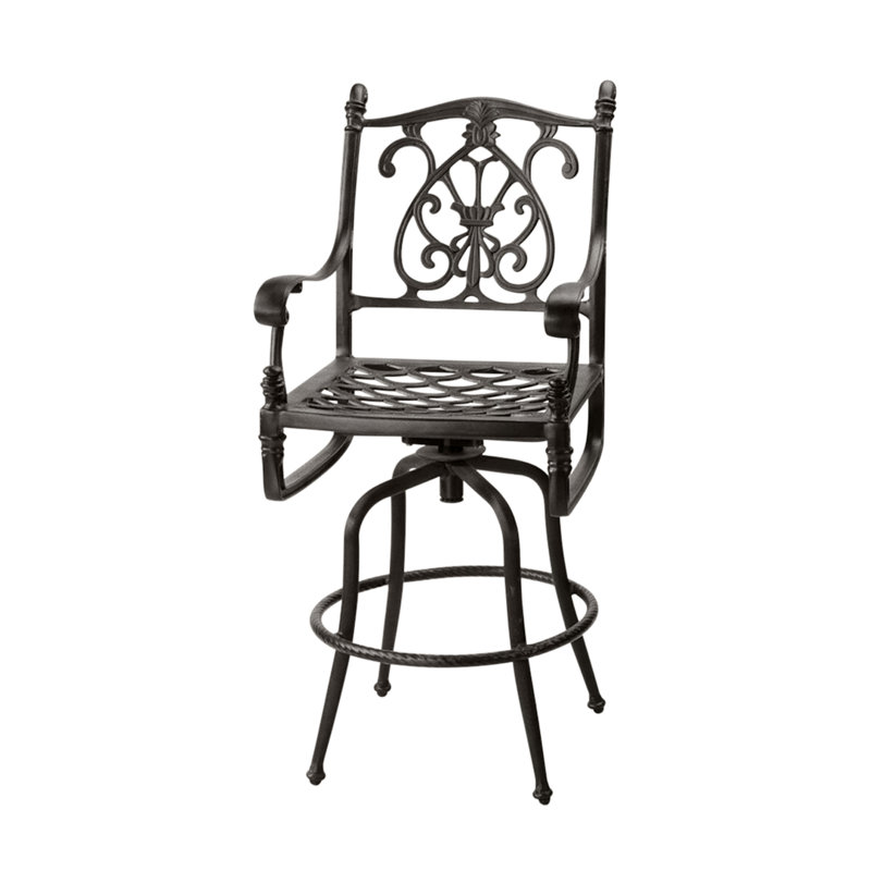 Florence Swivel Balcony Stool, Desert Bronze, 29.5" Seat Height