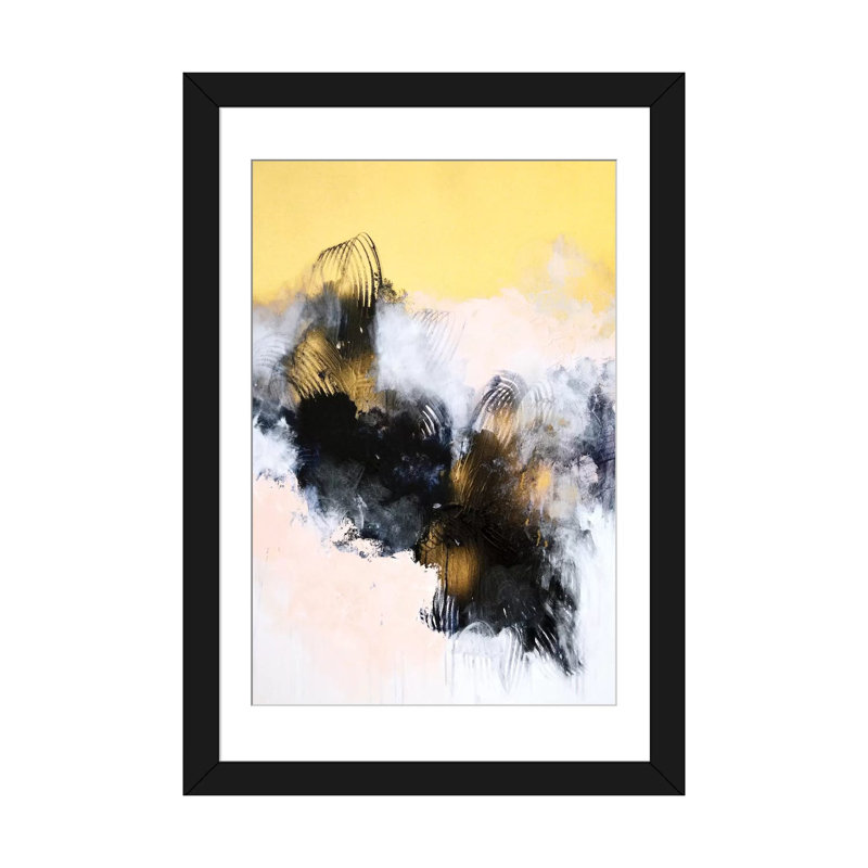 « demesuring jalons », reproduction d’art sur toile tendue, H 32 po x l 24 po x P 1 po, Papier beaux-arts encadré noir, Blanc