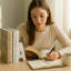 Serre-livres lettre Marble Stone-1640507621