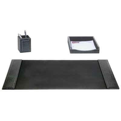 Leather Desk Organizer Set