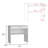 80 C Writting Desk, Compact Workstation With Drawer And Lower Shelf-1983369472