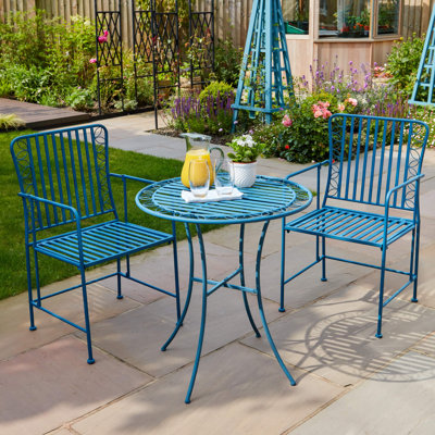 Danielburnham Outdoor Garden Patio Bistro Table and Chair Set