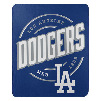 MLB Los Angeles Dodgers Fleece Throw Blanket, Baseball Fan Decor, 50x60 Inches