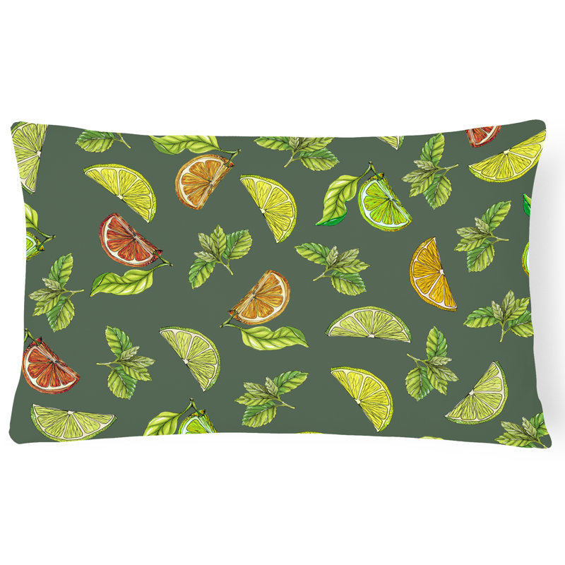 Citron, citron vert et coussin lombaire, Vert foncé