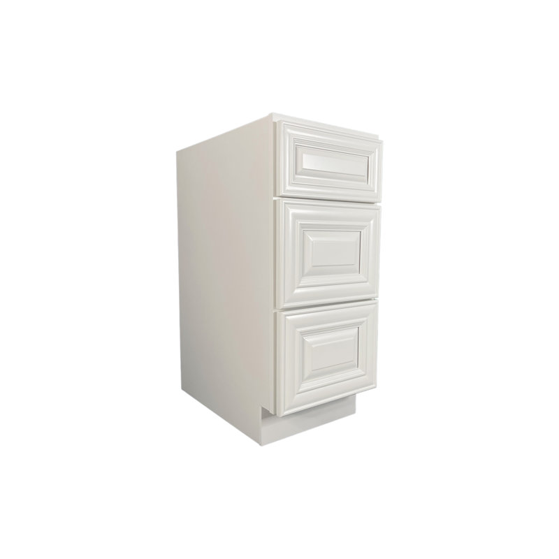 Raised Panel 15'' W x 34.5'' H Beige Plywood Standard Base Cabinet Ready-to-Assemble