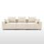 Canapé modulaire rembourré avec coussins 108 po Makassar-836347137