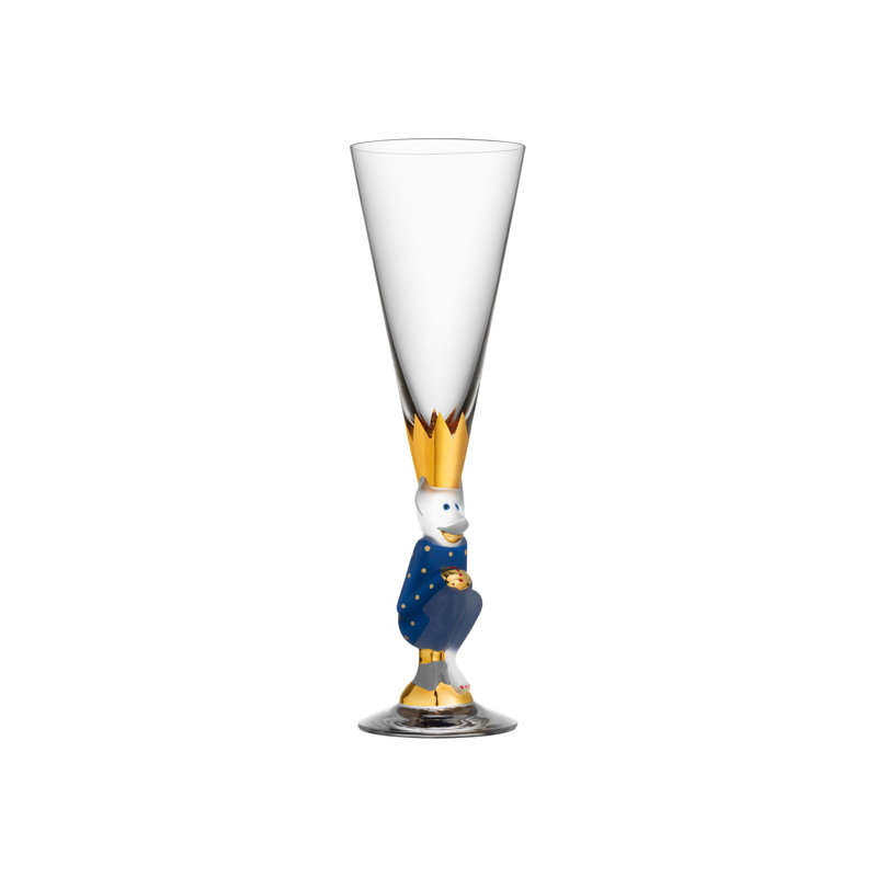 Sparkling Devil 6.5oz. Flute, Blue