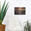 Art mural en métal luxueux «Canyon Sunset 4» par David Drost, 16 po x 12 po