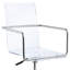 Chaise d'espace de travail en acrylique transparent avec composants et hauteur réglable pour une productivité accrue au travail