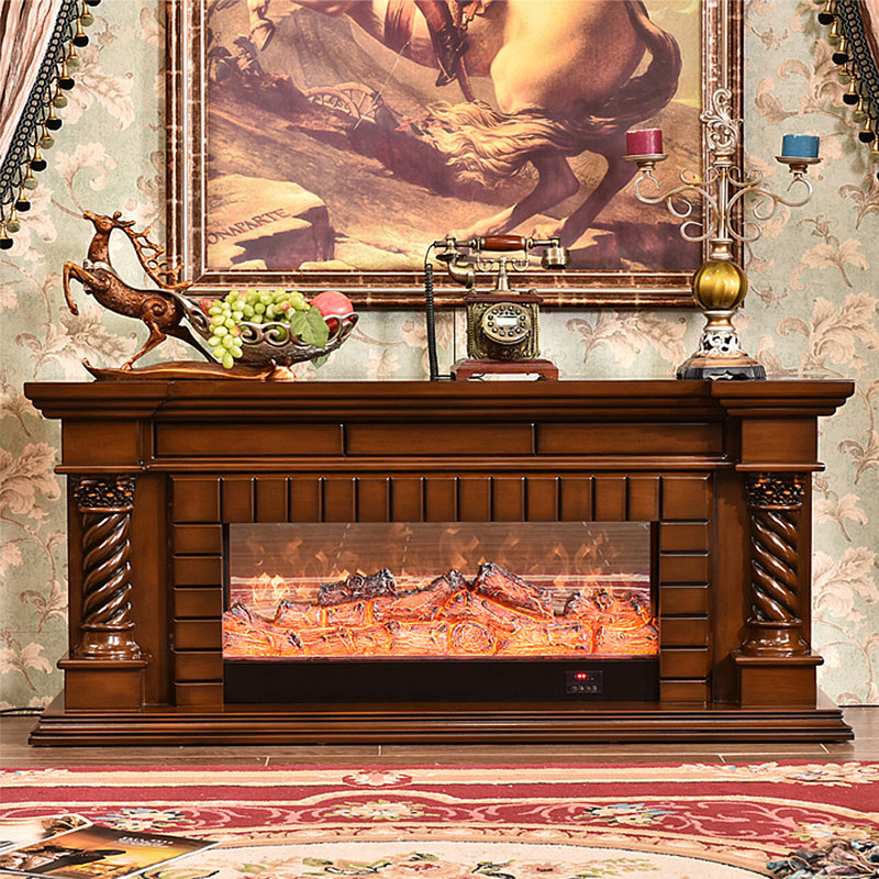 Meuble télé Euro-American, Brun, 59.06"