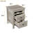 2-Drawer Wood Nightstand-1894065165