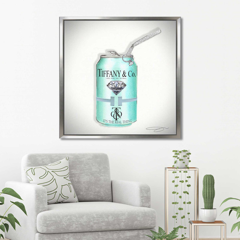 The Real Thing (Square) par By Jodi - impression, Cadre flottant argent, H 27,5 po x l 27,5 po x P 2 po