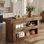 Îlot de cuisine de 55 po avec tablettes de rangement, îlot de cuisine à 3 niveaux avec grand comptoir, table basse pour la cuisine et la salle à manger