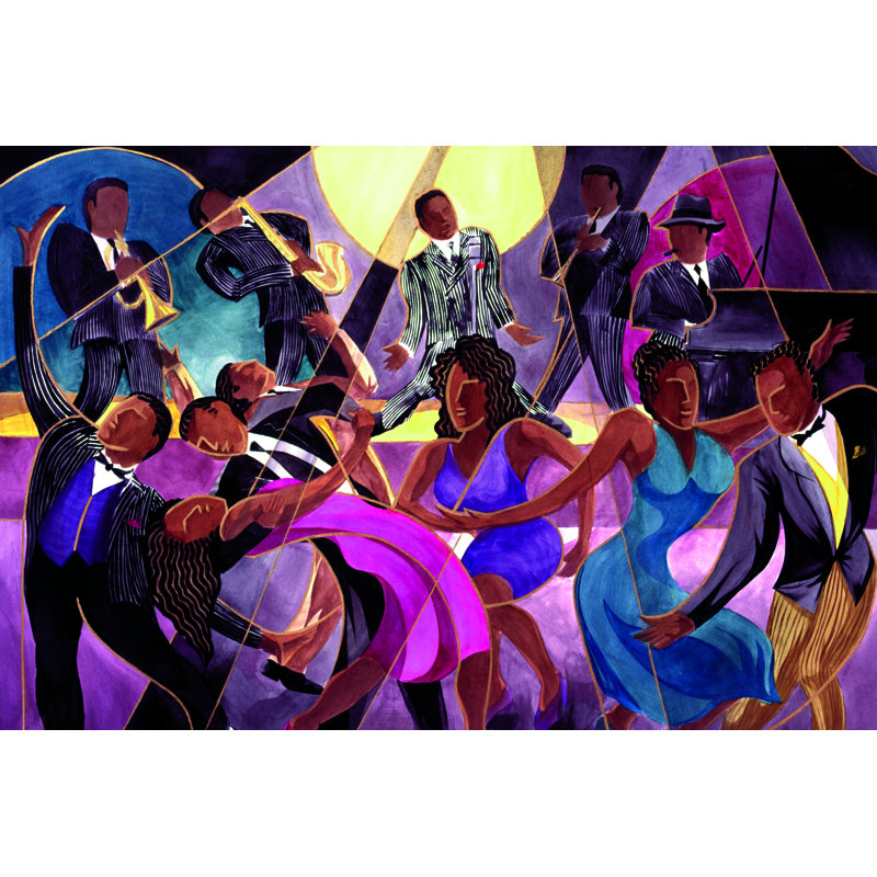 Dance With Tunes - Wrapped Canvas Painting, 51cm H x 76cm W x 3.8cm D