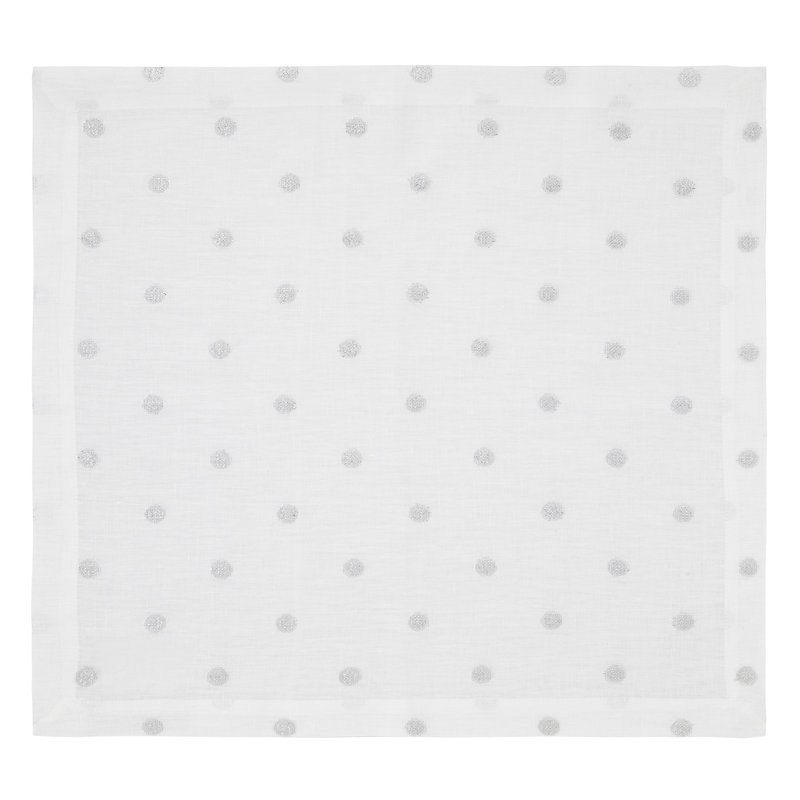 Serviette Vogue, Argent, 6 po x 6 po