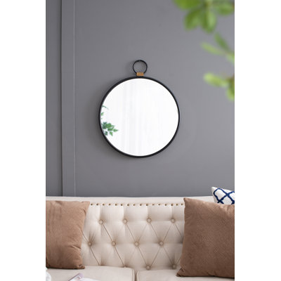 Miroir rond en fer