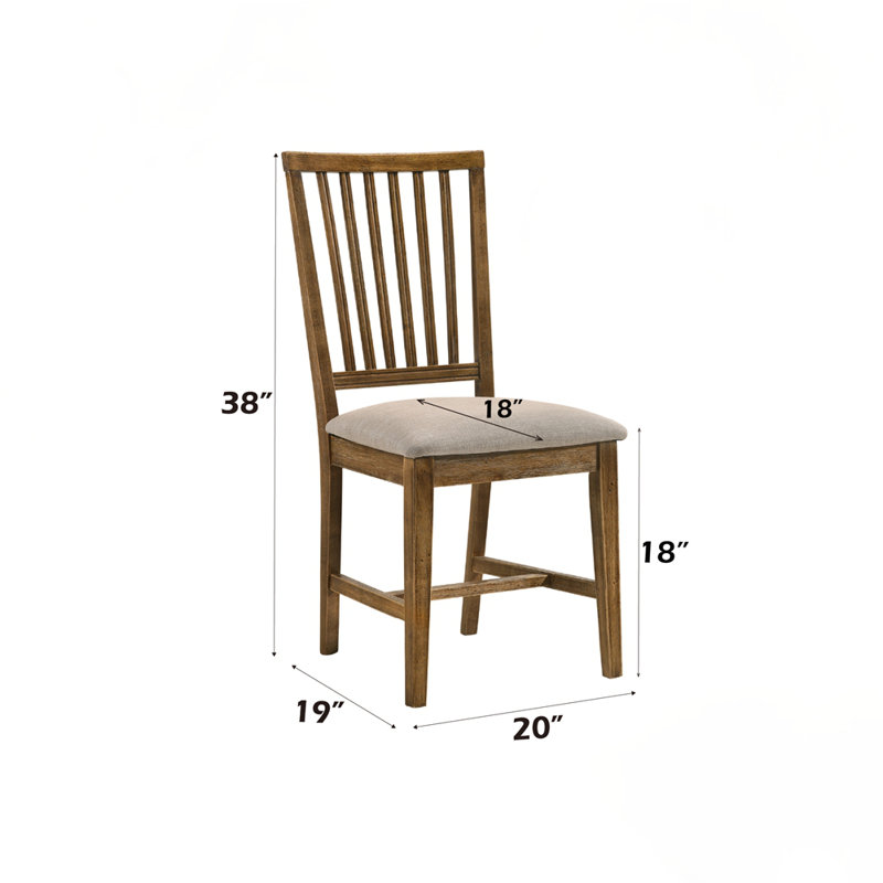 Chaise rembourrée (ensemble de 2)