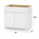 36" W Birch Plywood Freestanding Single Base Storage Cabinet with Soft Close Door