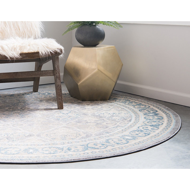 Linz Oriental Indoor Rug, Round 6'