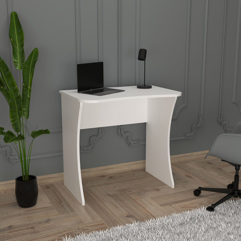 Bimossa Mila 80cm Modern Desk, 2 Sizes & 3 Colours, Compact Working Desks, Writing Desk, Laptop & PC Desk and Table, Stylish Office Desks, Kids Desk and Computer Table