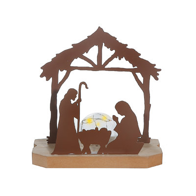Globe terrestre crèche de Noël
