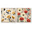 Kessy - Ensemble de 2 collages carrés floraux-101856492-101856488
