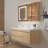 Light luxury Log style vanitie bathroom cabinet