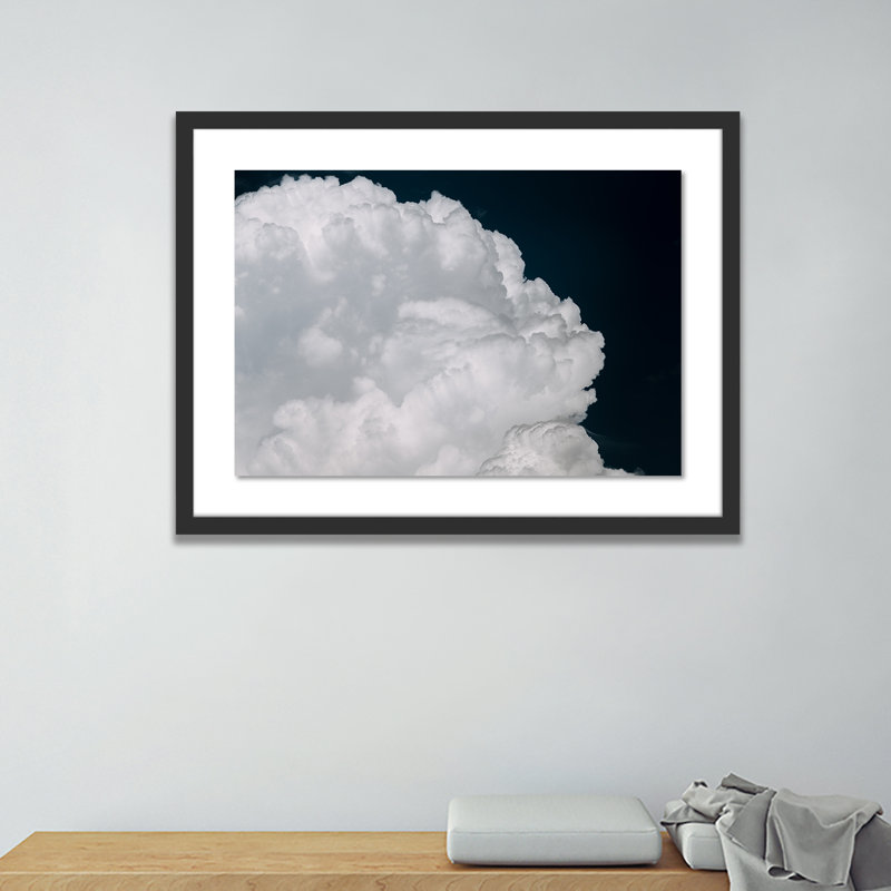 Cumulus Print by Michael Schauer, Black, 43" H x 60" W x 2.5" D