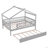 Zhayne Wooden House Bed with Trundle-1451600463-1451600451