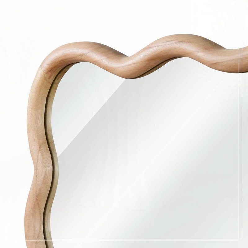 Miroir décoratif 24 po x 36 po, Bois naturel