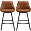 Tabouret de comptoir pivotant de 25,6 po Janayshia-67311211-106855697