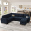 Canapé-lit modulaire en L avec repose-pieds Shavera-1443747866