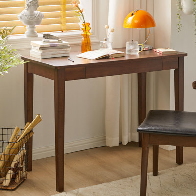 39Inch Rubber Wood Writing Desk