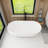 59“ Freestanding Soaking Solid Surface Bathtub
