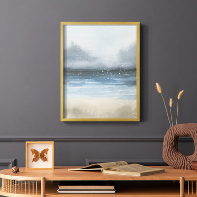 Étoiles et la mer II, reproduction encadrée - bois massif