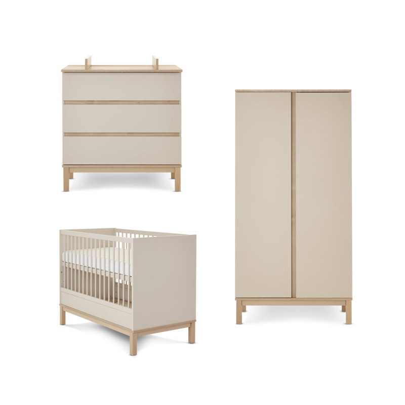 Astrid Mini 3-Piece Nursery Furniture Set, Satin