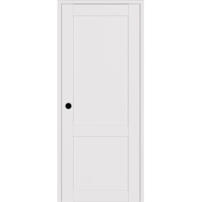 2 Panel Shaker DIY-Friendly Manufactured Wood Composite Left Hand or Right Hand Single Prehung Door