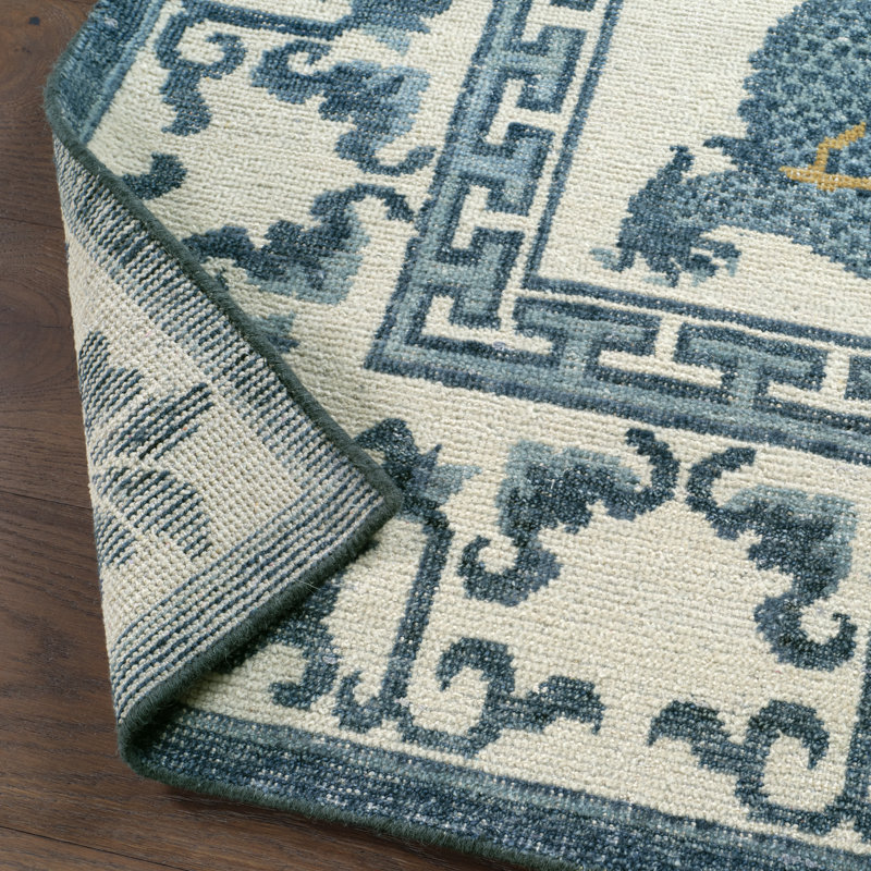 Jaipur Living Cobal Hand Knotted Area Rug ( 8'x10'), Rectangle 8' x 10'