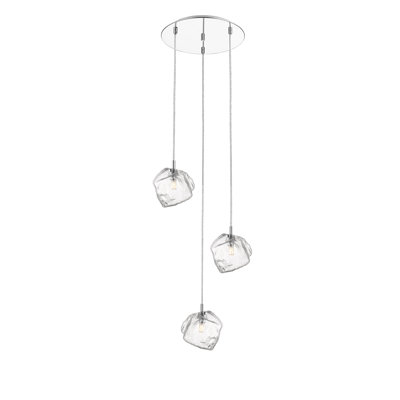 Richwood 3 - Light Chrome Cluster Pendant