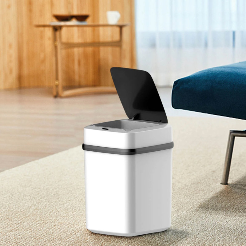 Automatic Touchless Motion Sensor Trash Can With Lid