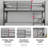 Pangburn 5" Medium Firm High Density 2pcs Foam Mattress with Heavy Duty Metal Bunk Bed-69536041