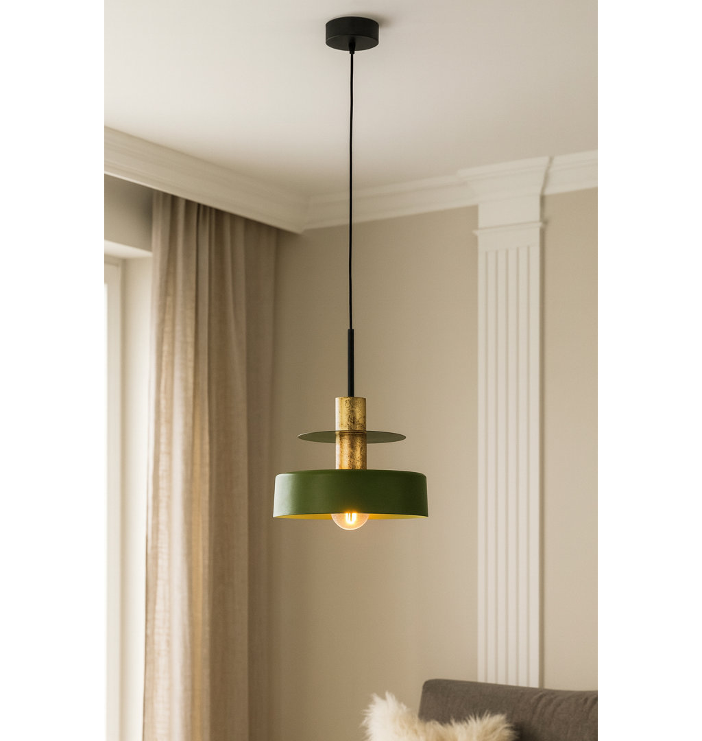 1 - Light Matte Black Drum Pendant