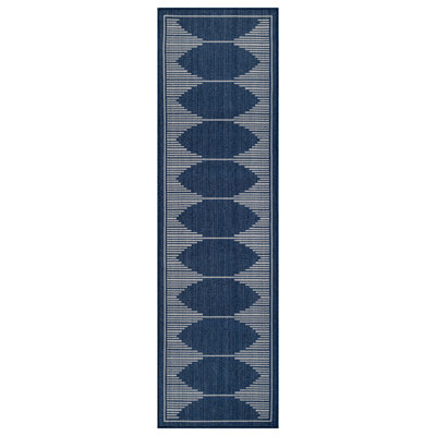 Geometric Easy-Care Indoor/Outdoor Flat Woven Area Rug