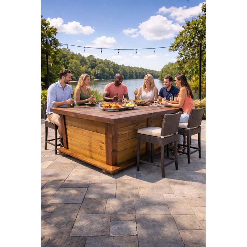8x4 L-Shape Bar Counter  Modern Corner Home Bar Unit for Stylish Entertaining Set ProX