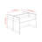Miland Rectangle 2 Person 47.24'' L Training Table