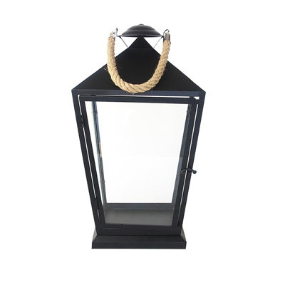 Anthracite Metal Lantern