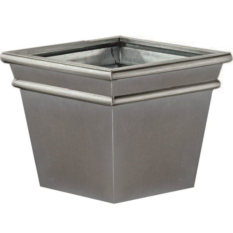 Square Titanium Look Finish Planter