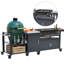 Chariot de barbecue extérieur pour grand gros œuf vert et plaque chauffante Blackstone de 28 ou 36 pouces